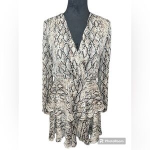 Pink Lily Snake Print Dress Size Medium